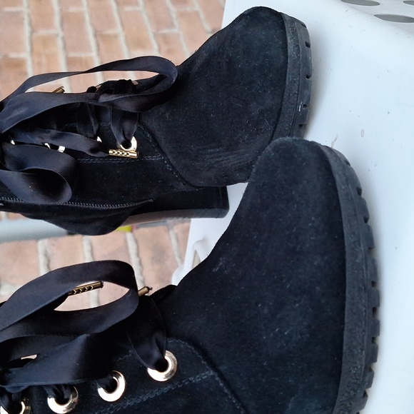 Hogl Genuine Suede Ankle Booties - Picture 2 of 9